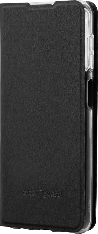 Pouzdro na mobil AlzaGuard Premium Flip Case pro Samsung Galaxy M13 černé