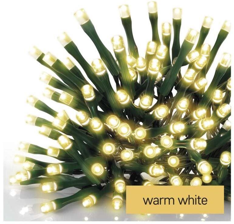 Světelný řetěz EMOS LED vánoční řetěz, 4 m, venkovní i vnitřní, teplá bílá, časovač