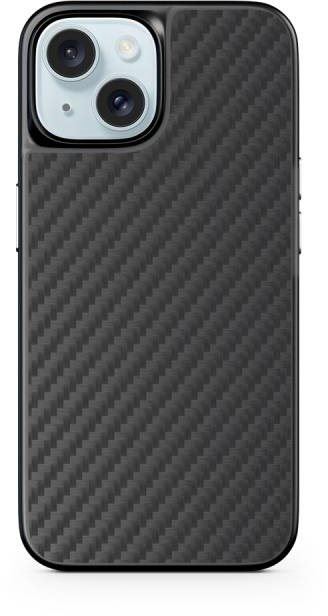 Kryt na mobil Epico Mag+ Hybrid Carbon kryt pro iPhone 15 s podporou MagSafe - černý