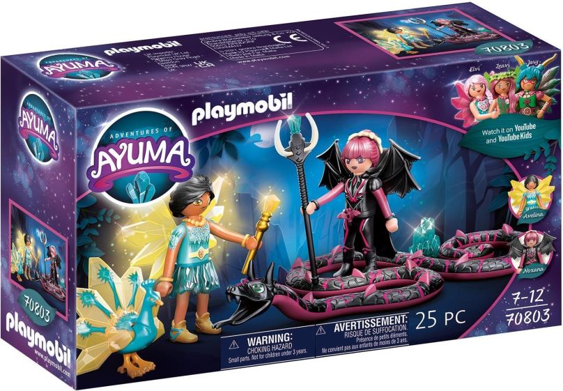 Figurky Playmobil Crystal Fairy a Bat Fairy s pohádkovými zvířecími dušemi