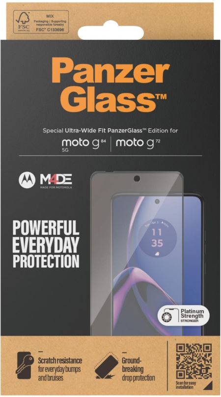 Ochranné sklo PanzerGlass Motorola Moto G84 5G/G72