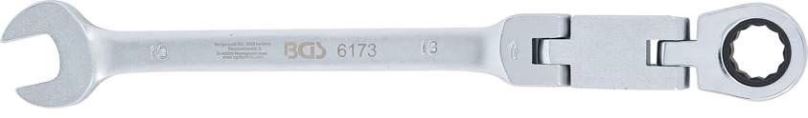Očkoplochý klíč Klíč ráčnový kloubový 13 mm, CrV