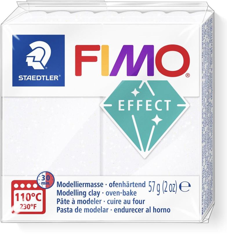 Modelovací hmota FIMO effect 8020 bílá se třpytkami