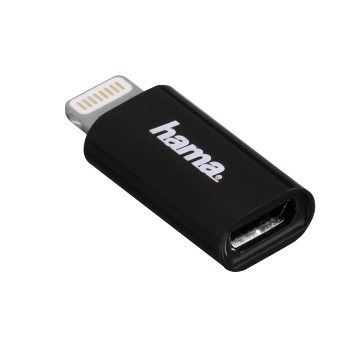 Hama micro USB 2.0 adaptér pro Apple iPod/iPhone/iPad s Lightning konektorem