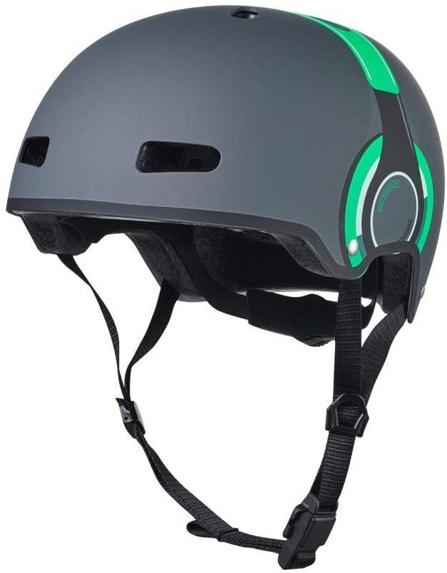 Helma na kolo Micro helma LED Headphone green M