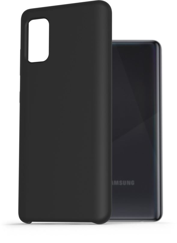 Kryt na mobil AlzaGuard Premium Liquid Silicone Case pro Samsung Galaxy A41 černé