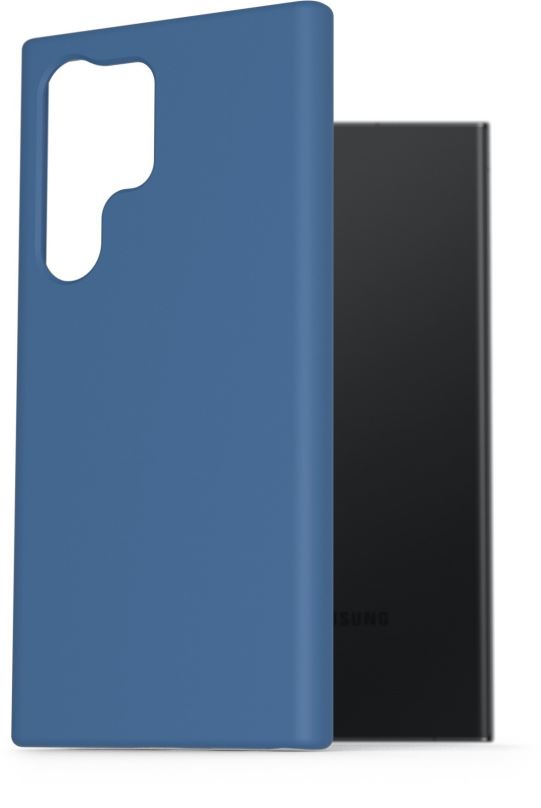 Kryt na mobil AlzaGuard Premium Liquid Silicone Case pro Samsung Galaxy S23 Ultra 5G modré