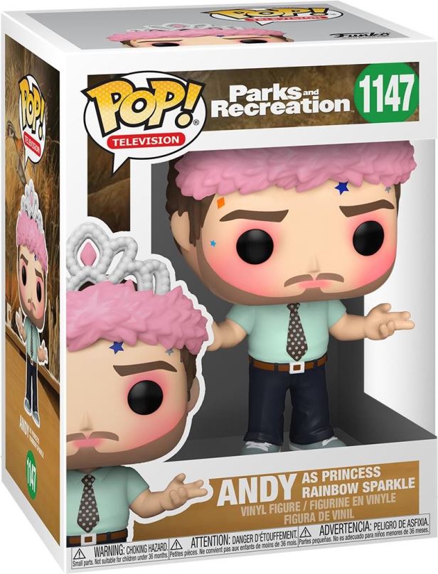 Funko POP TV: Parks & Rec- Andy as Princess Rainbow Sparkle