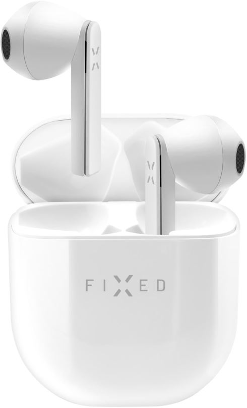 Bezdrátová sluchátka FIXED Boom Pods s Double Master technologií bílá