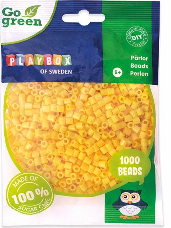 PLAYBOX Zažehlovací korálky - žluté 1000 ks