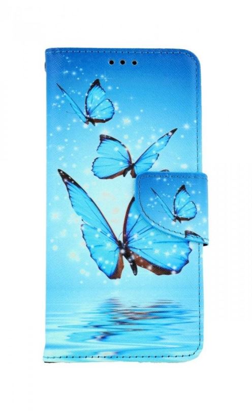Pouzdro na mobil TopQ Pouzdro Samsung A53 5G knížkové Modří motýlci 73618