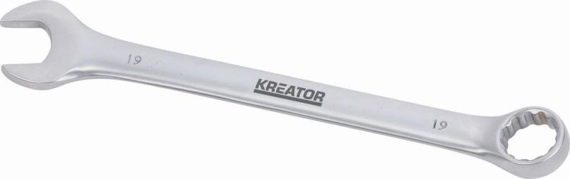 Očkoplochý klíč Kreator KRT501214 Oboustranný klíč očko/otevřený 19 225mm