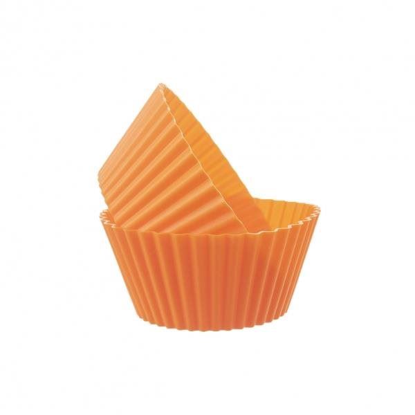 Formička ORION Formička silikon košíček Muffiny 6 ks oranžová