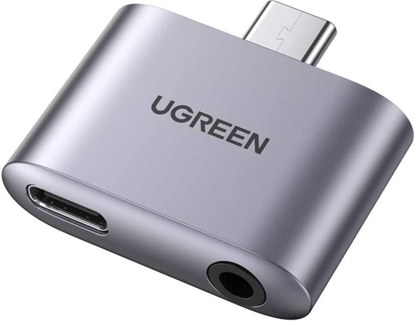 Replikátor portů UGREEN USB-C to 3.5mm Audio Adapter with Power Supply