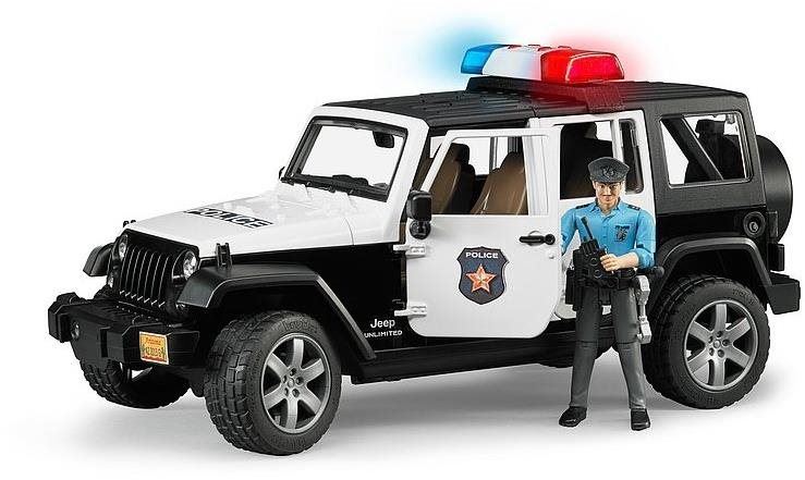 Auto Bruder 2526 Jeep Wrangler Policie s figurkou policisty