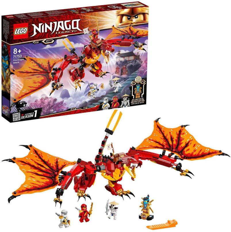 LEGO stavebnice LEGO® NINJAGO® 71753 Útok ohnivého draka