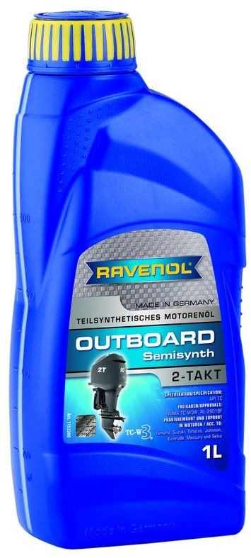 Motorový olej RAVENOL Outboardoel 2T Teilsynth.; 1 L