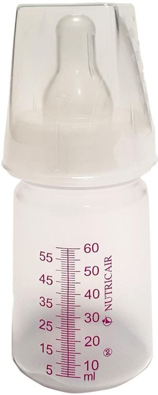 Kojenecká láhev Vyživová láhev NUTRICAIR 60 ml se savičkou - 10 ks