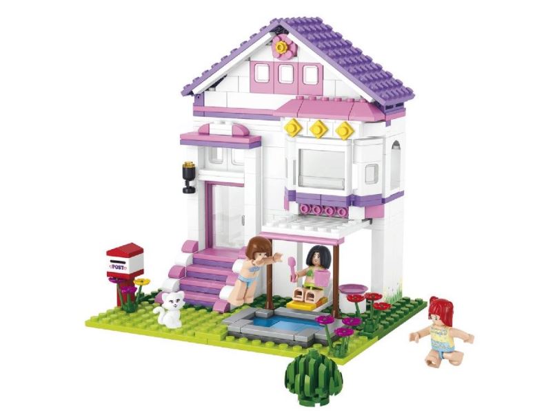 SLUBAN stavebnice Prázdninový dům, 291 dílků (kompatibilní s LEGO)