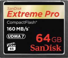Paměťová karta SanDisk Compact Flash 64GB 1000x Extreme Pro