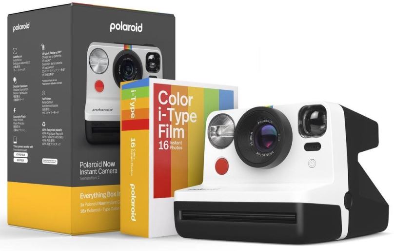 Instantní fotoaparát Polaroid Now Gen 2 E-box Black & White