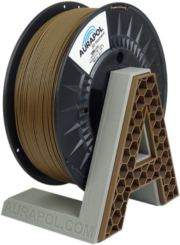 Filament AURAPOL PLA 3D Filament WOOD CORK 1 kg 1,75 mm