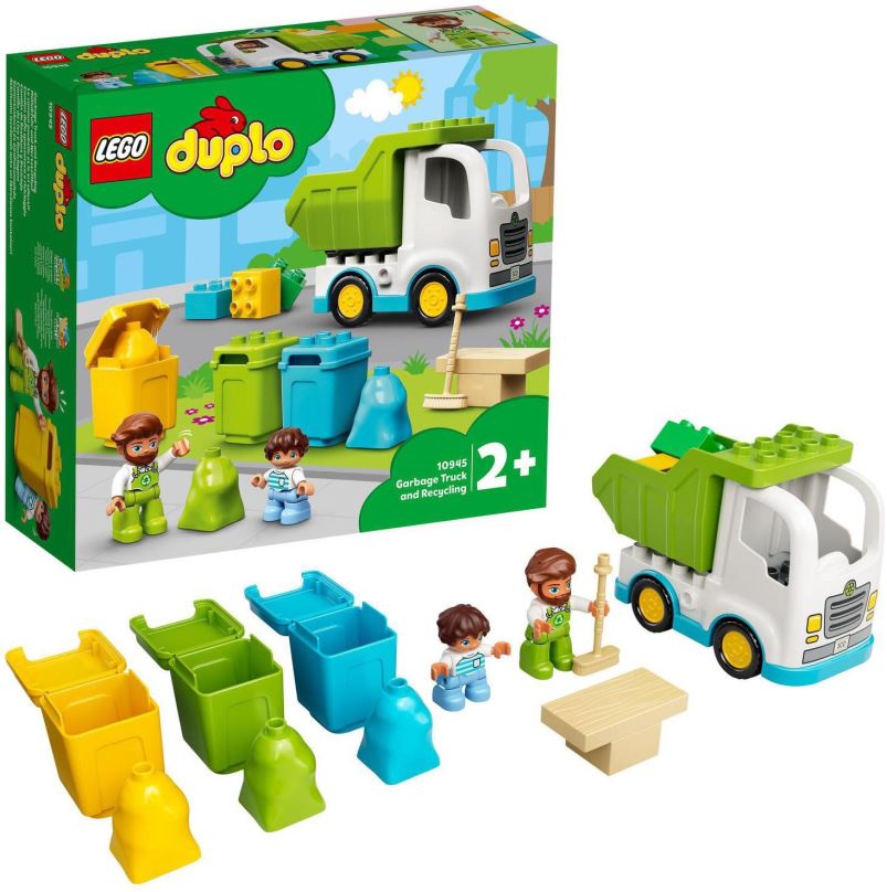 LEGO stavebnice LEGO® DUPLO® 10945 Popelářský vůz a recyklování
