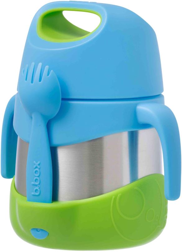 Dětská termoska B.box Termoska na jídlo modrá/zelená 335 ml