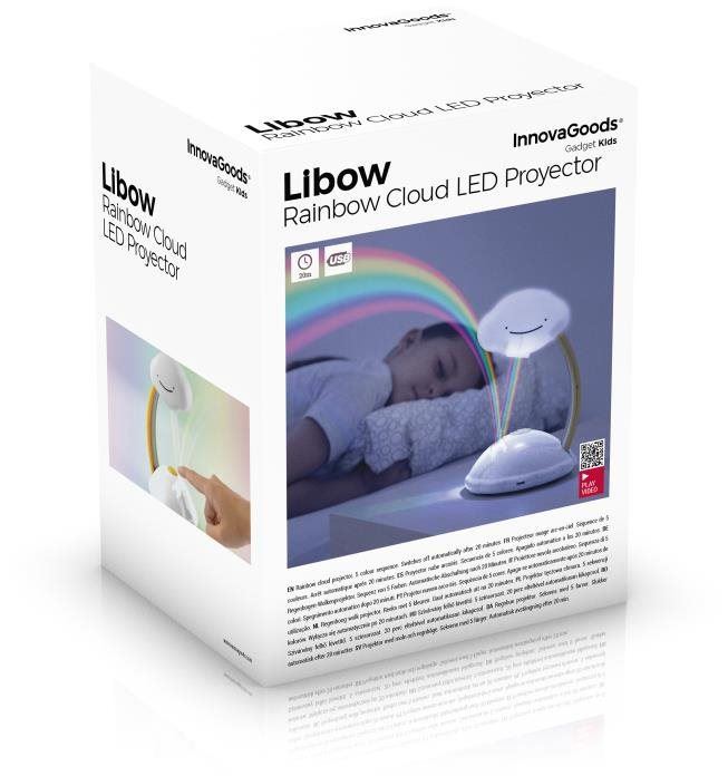 Dětský projektor InnovaGoods Libow LED Rainbow Cloud projektor