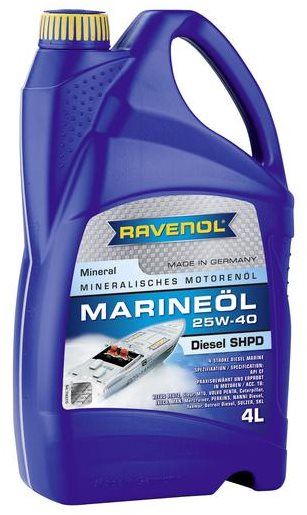Motorový olej RAVENOL MARINEOIL SHPD 25W40 mineral; 4 L