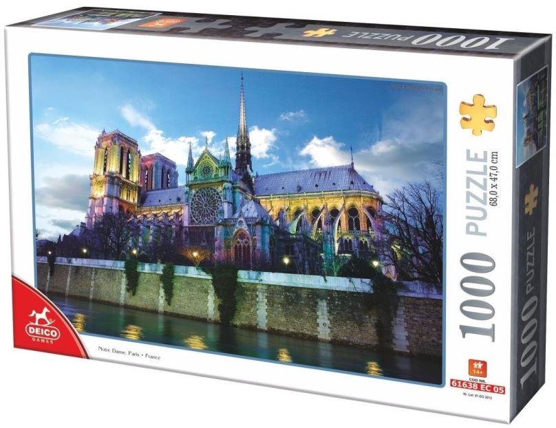 Puzzle Deico Puzzle Notre Dame, Paříž 1000 dílků