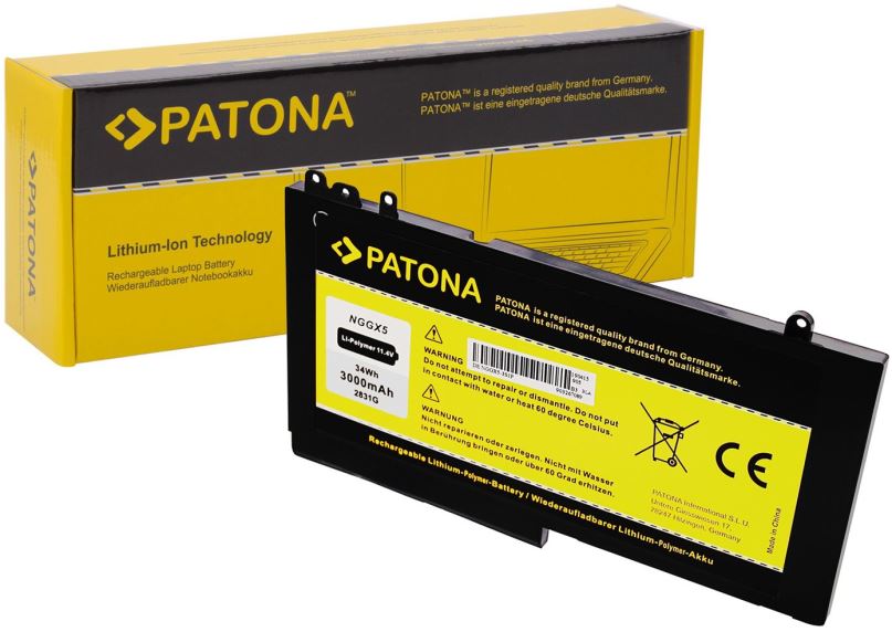 Baterie do notebooku PATONA pro Dell Latitude E5270/E5470/E5570 3000mAh Li-lon 11,4V