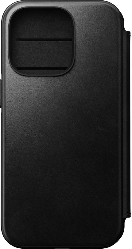 Pouzdro na mobil Nomad Leather MagSafe Folio Black iPhone 14 Pro