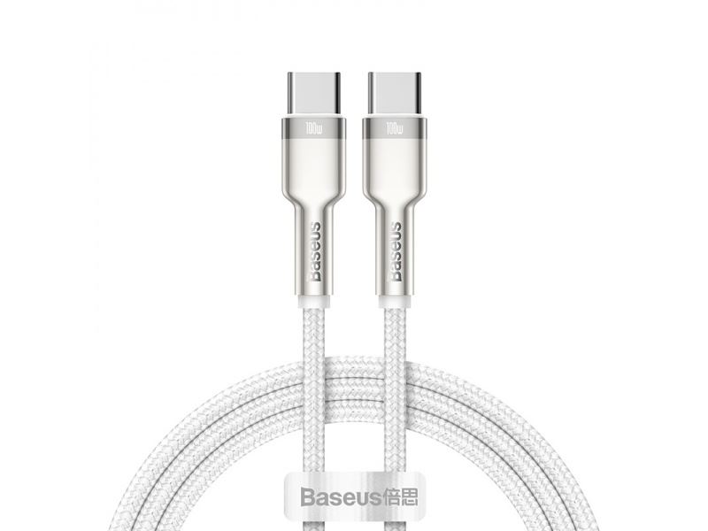 Baseus Cafule Series nabíjecí/datový kabel USB-C na USB-C 1m 100W bílá