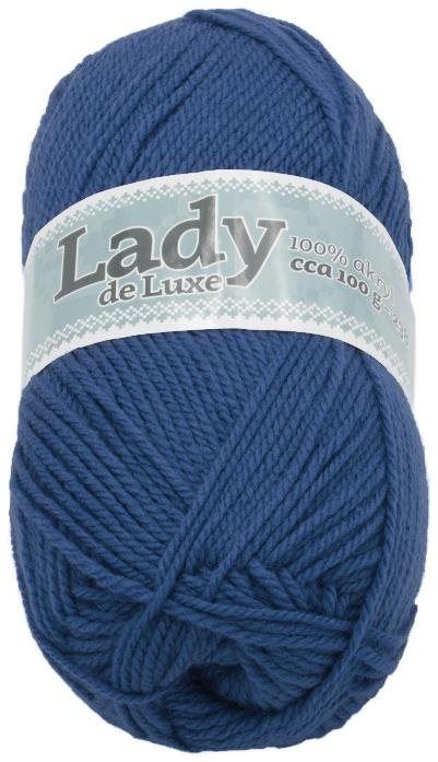 Příze Lady NGM de luxe 100g - 916 tm.modrá