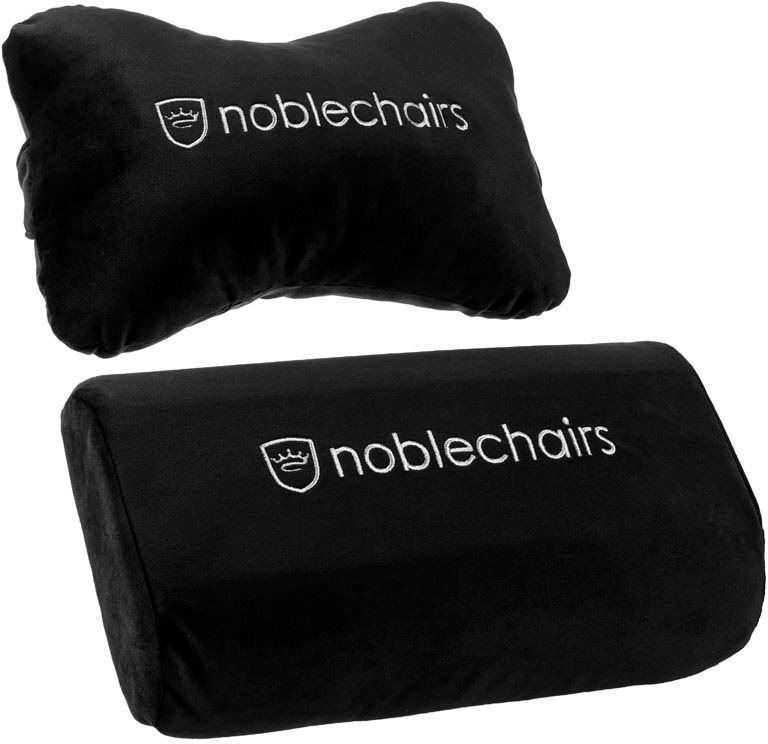 Bederní opěrka Noblechairs Cushion Set pro židle EPIC/ICON/HERO, černá/bílá