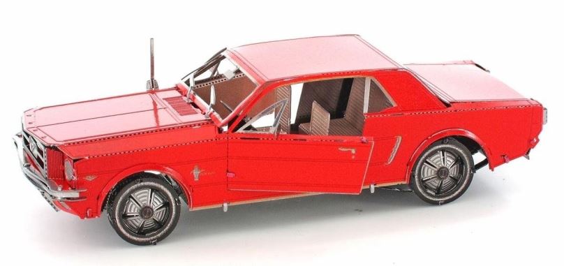 3D puzzle Metal Earth 3D puzzle Ford Mustang 1965 (červený)