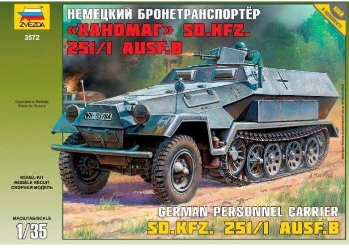 Plastikový model Model Kit military 3572 - Hanomag Sd.Kfz.251/1 Ausf.B