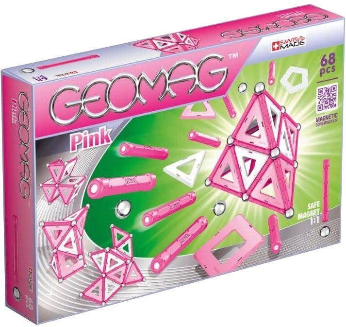 Stavebnice Geomag - Kids Pink 68 dílků