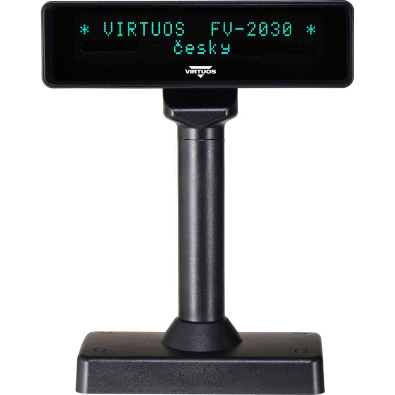 Zákaznický displej Virtuos VFD FV-2030B černý, RS-232
