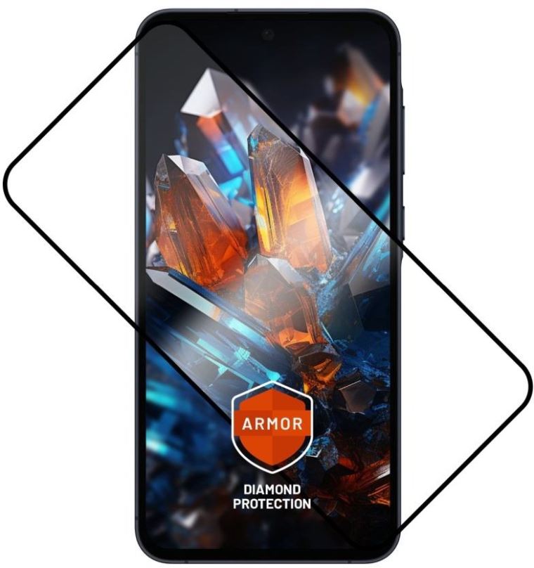 Ochranné sklo FIXED Armor s aplikátorem pro Samsung Galaxy A55 5G černé