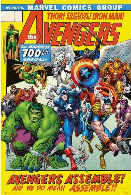 Plakát Marvel - Avengers - 100th Issue - plakát