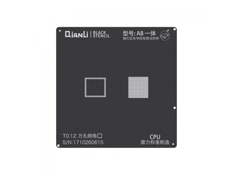 Qianli černá šablona pro A8 CPU 6 / 6 Plus