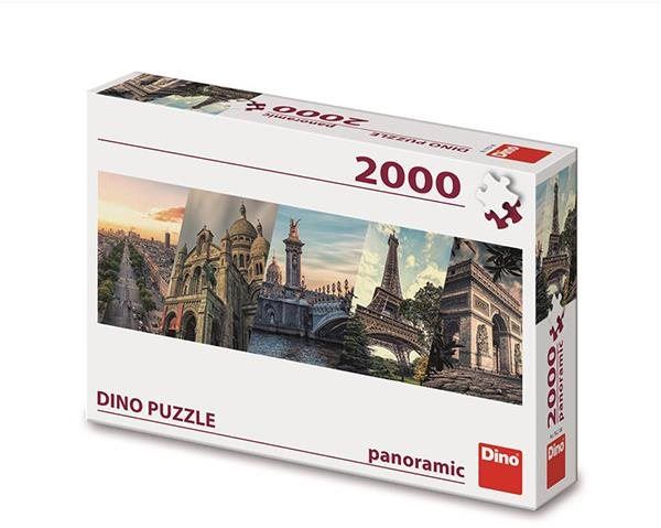 Puzzle Paříž koláž 2000 panoramic puzzle