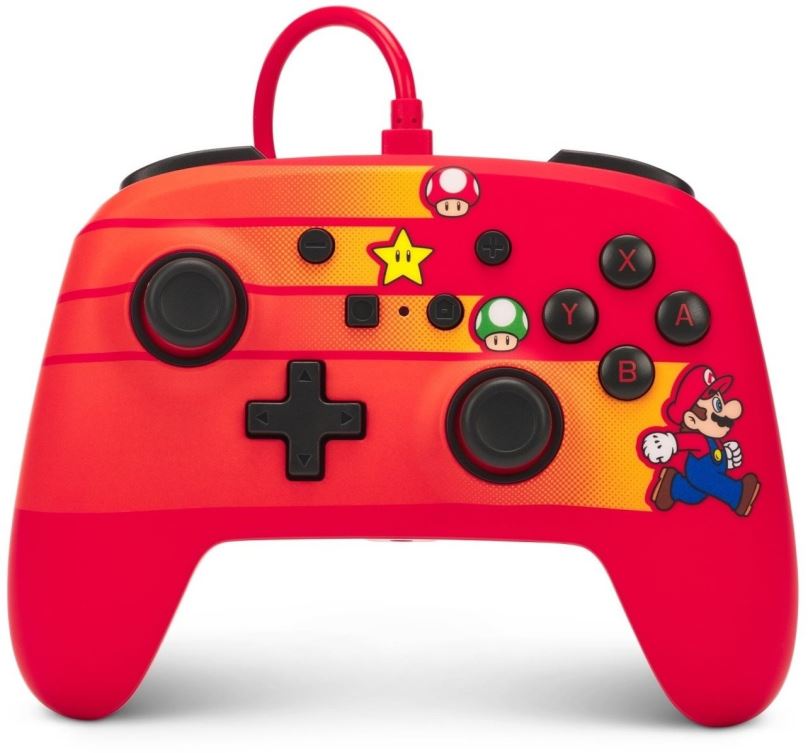 Gamepad PowerA Enhanced Wired Controller – Speedster Mario - Nintendo Switch