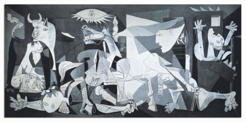 Puzzle Educa Miniaturní puzzle Guernica, Pablo Picasso 1000 dílků