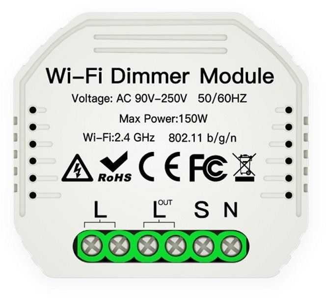 WiFi spínač MOES Hidden wifi smart Dimmer switch