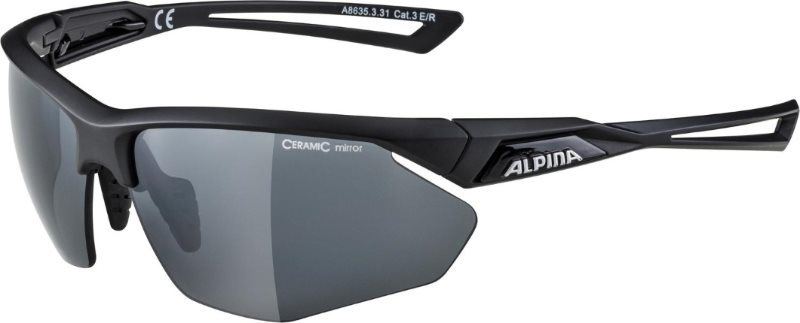 Cyklistické brýle Alpina Nylos HR černé