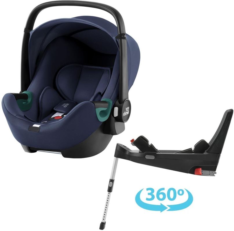 Autosedačka Britax Römer Baby-Safe 3 i-Size se základnou Flex Base 5Z Bundle Indigo Blue