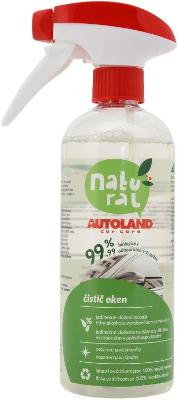 Čistič autoskel Autoland Přípravek na mytí okna NATURAL ECO 500 ml
